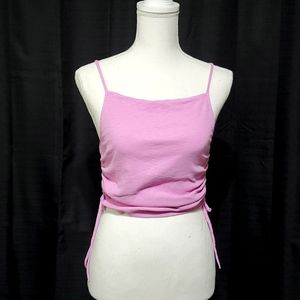 Aerie orchid spaghetti strap cropped tank